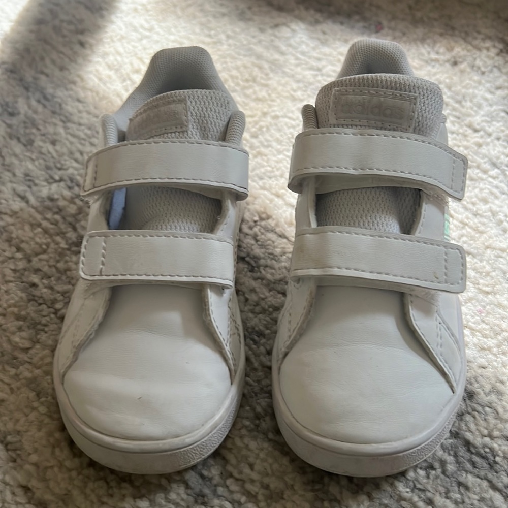 White adidas sneakers
